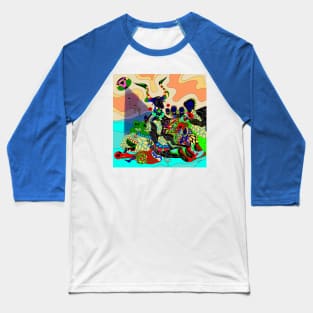 issues with the witches in classic goya remix with aliens and death patterns ecopop Baseball T-Shirt